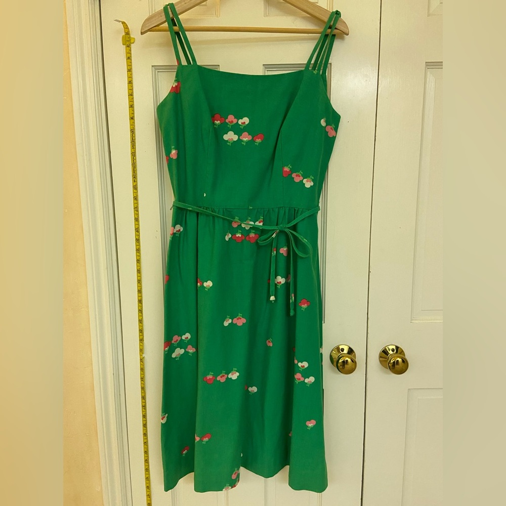 Vintage Green Floral Talbots dress